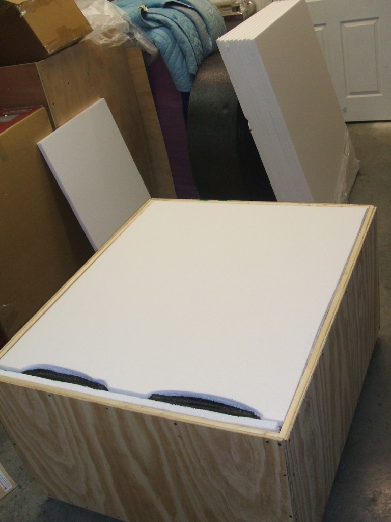 Chests in Crate with foam top